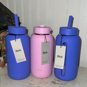 Lot 3 NWT Blink day water bottles pink & purple 27 oz